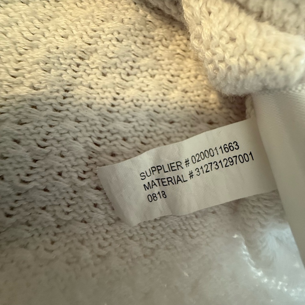 Polo by Ralph Lauren Button white cropped Cardigan size 6x - Picture 5 of 11